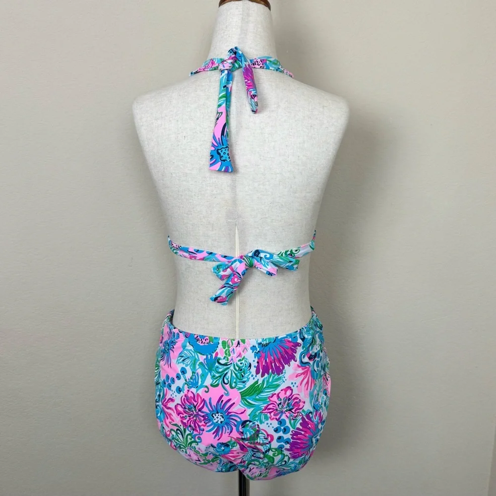 Lilly Pulitzer Pink and Blue Floral Bikini - Picture 10 of 16